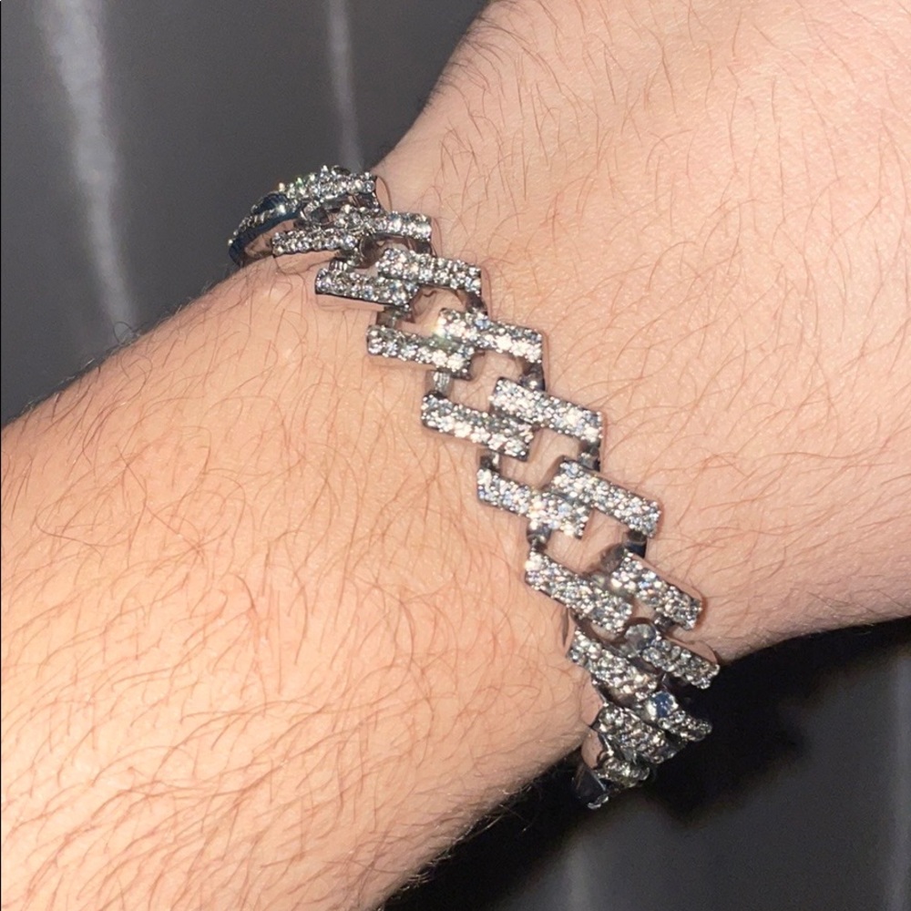 ✨ Silver Cuban Link Chain Bracelet